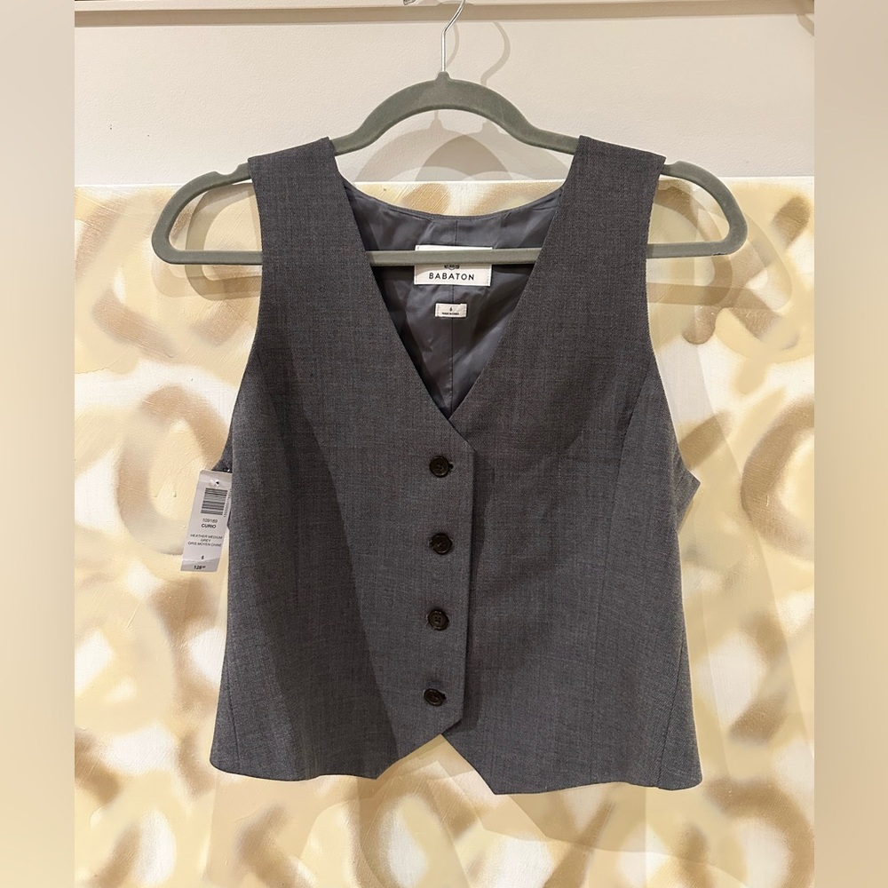 Aritzia city wool babaton grey vest